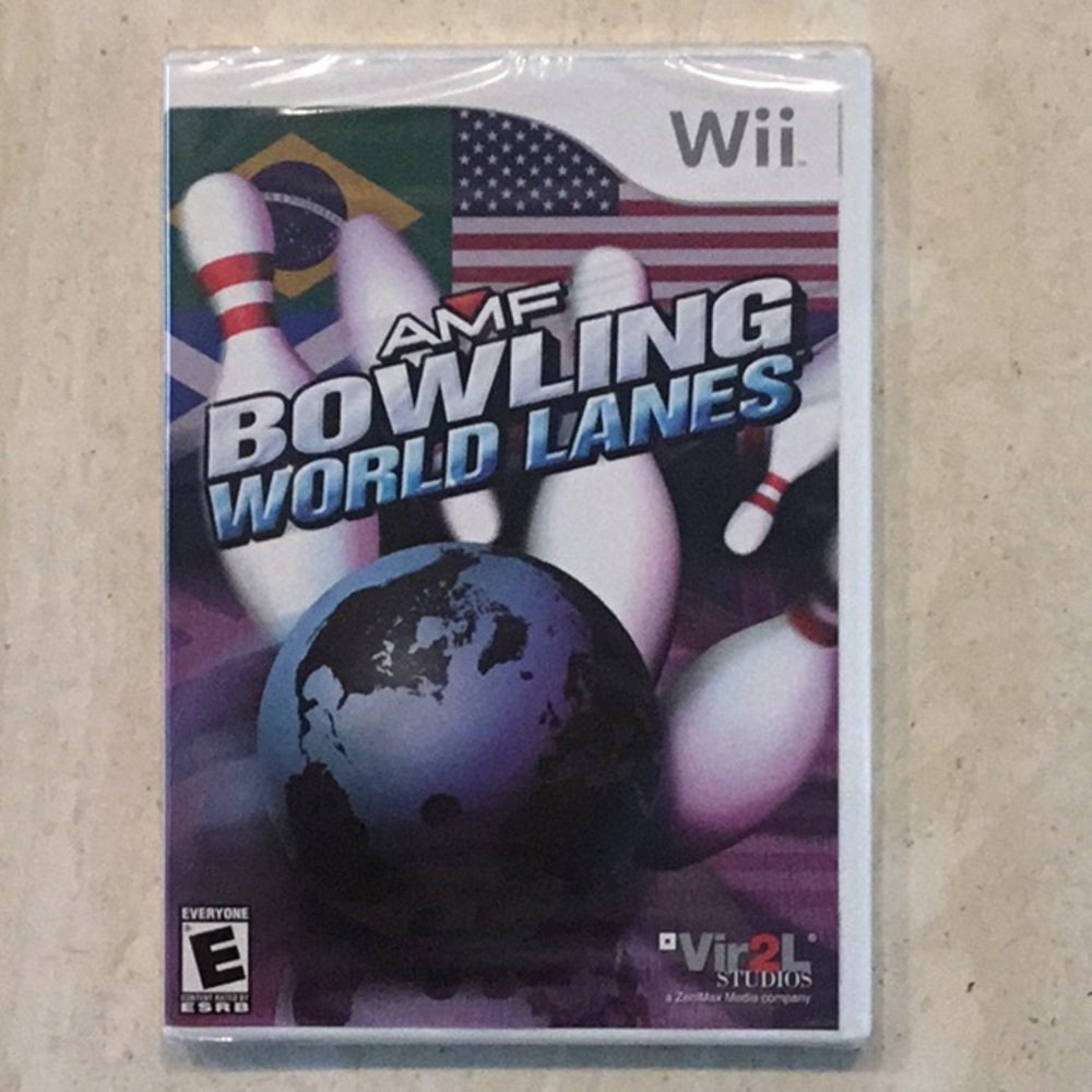 AMF Bowling World Lanes Nintendo Wii Game New